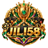 Crowned JILI58 emerald and gold brand icon